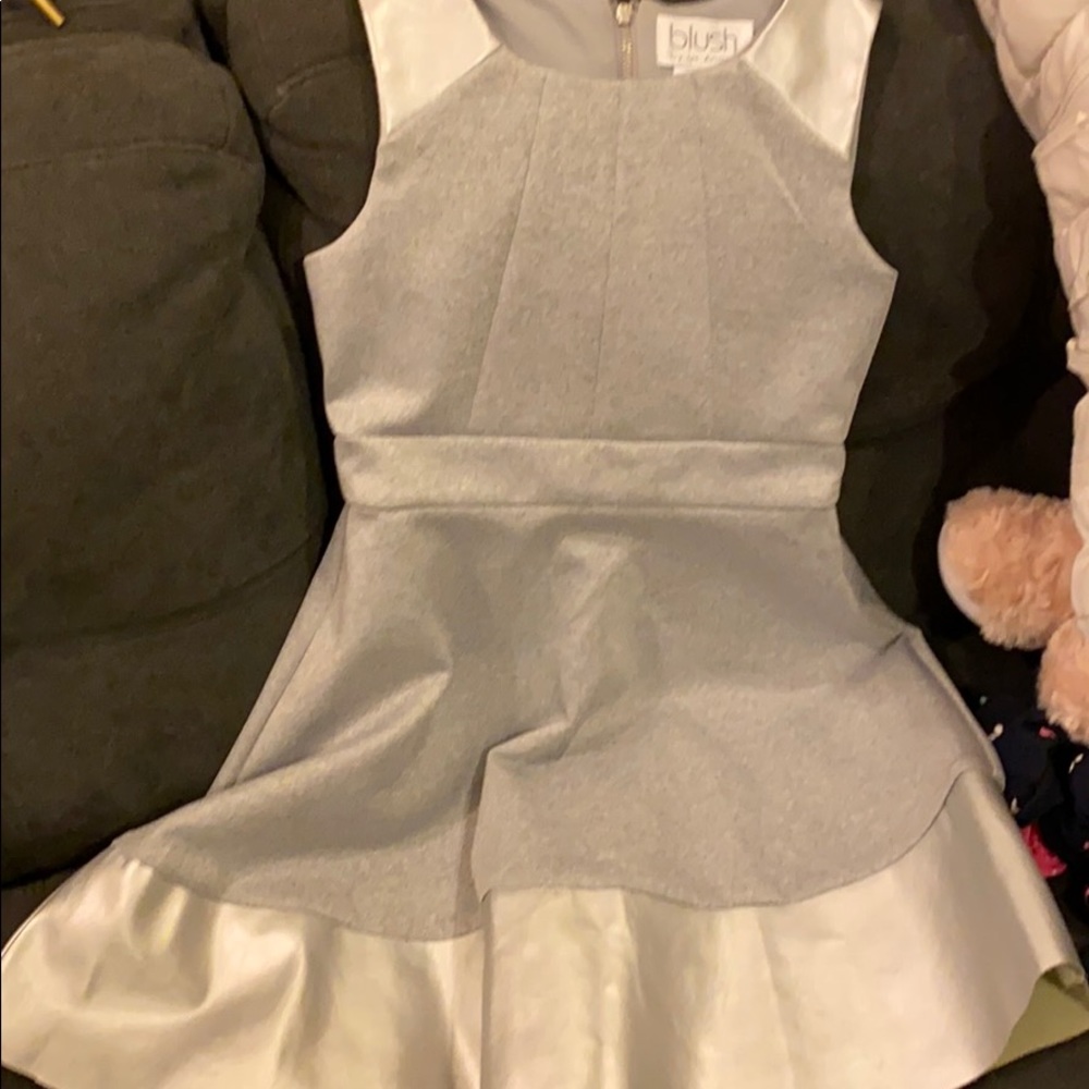 Metallic Leather formal Kids Dress
